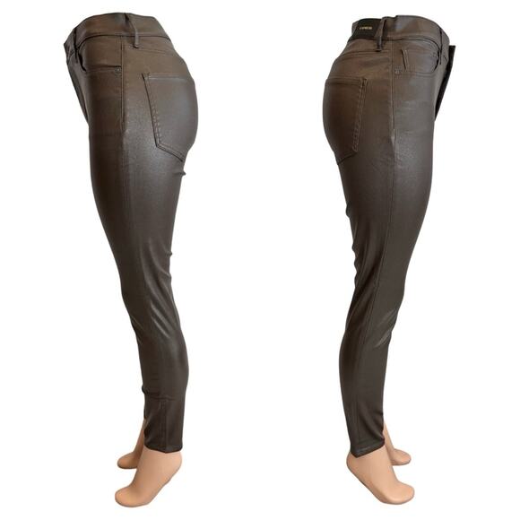 #39 EXPRESS SKINNY COATED SUPER HIGH RISE SZ 6 - Picture 7 of 15